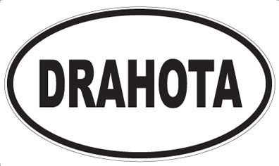 DRAHOTA - Oval Magnet