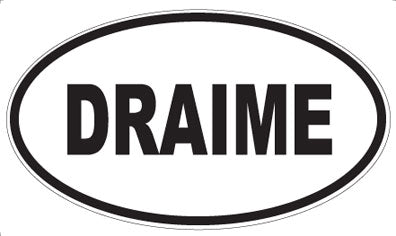 DRAIME - Oval Magnet