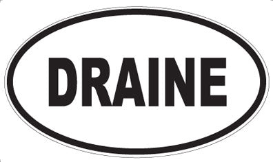 DRAINE - Oval Magnet