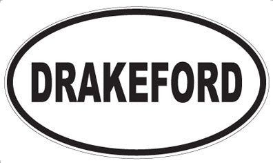 DRAKEFORD - Oval Sticker