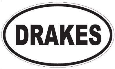DRAKES - Oval Sticker