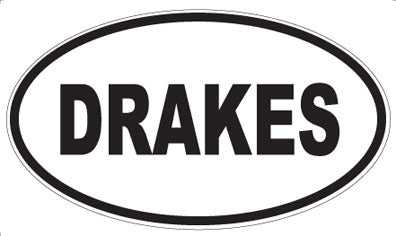 DRAKES - Oval Magnet