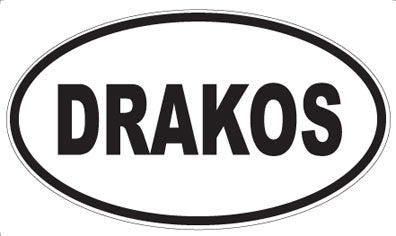 DRAKOS - Oval Sticker