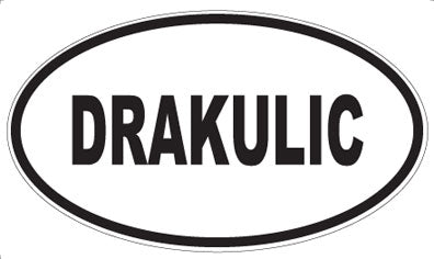 DRAKULIC - Oval Magnet