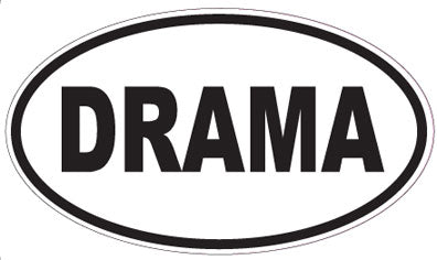 DRAMA - Oval Sticker