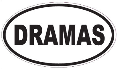 DRAMAS - Oval Sticker
