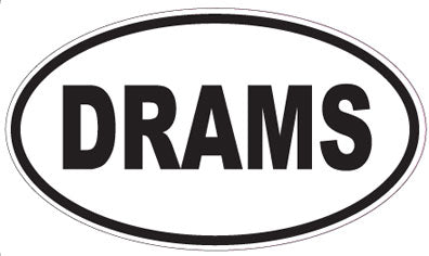 DRAMS - Oval Magnet