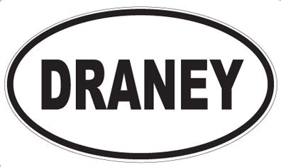 DRANEY - Oval Sticker
