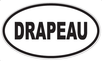 DRAPEAU - Oval Sticker