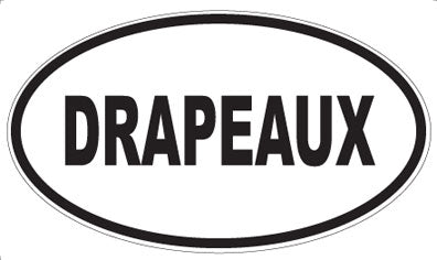 DRAPEAUX - Oval Magnet