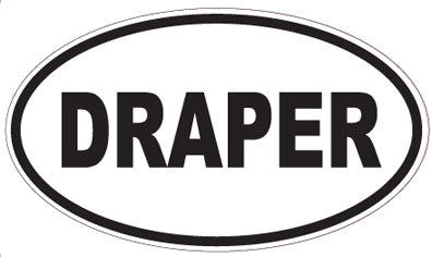 DRAPER - Oval Sticker