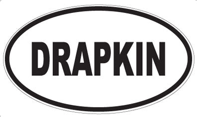 DRAPKIN - Oval Sticker