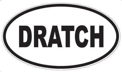 DRATCH - Oval Sticker