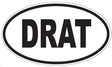 DRAT - Oval Sticker