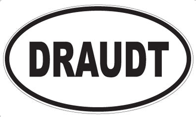 DRAUDT - Oval Sticker