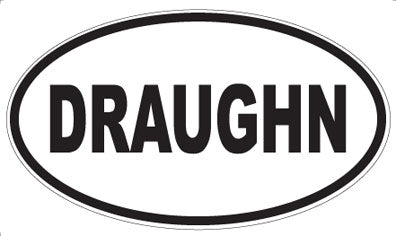 DRAUGHN - Oval Sticker