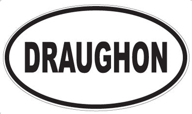 DRAUGHON - Oval Sticker