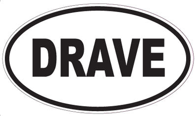 DRAVE - Oval Sticker