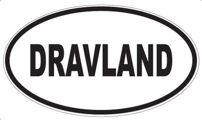 DRAVLAND - Oval Sticker