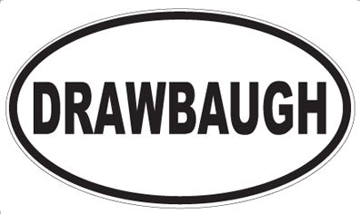 DRAWBAUGH - Oval Sticker