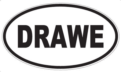 DRAWE - Oval Sticker