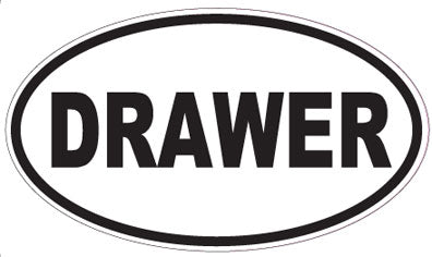 DRAWER - Oval Sticker
