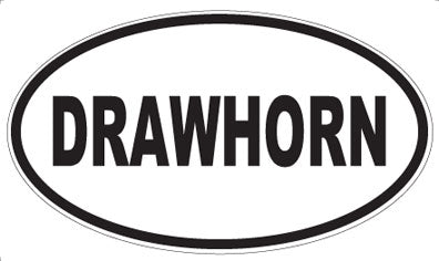 DRAWHORN - Oval Magnet