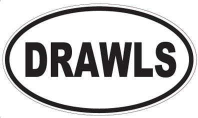 DRAWLS - Oval Sticker