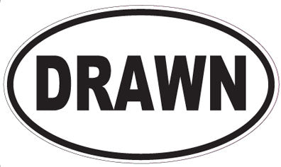 DRAWN - Oval Sticker