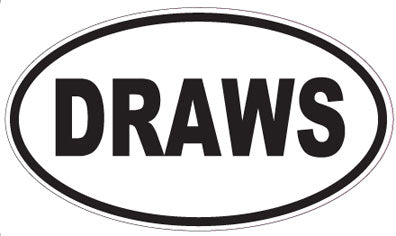 DRAWS - Oval Magnet