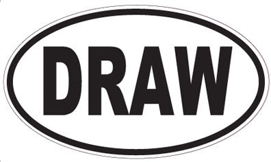 DRAW - Oval Sticker
