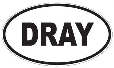 DRAY - Oval Magnet