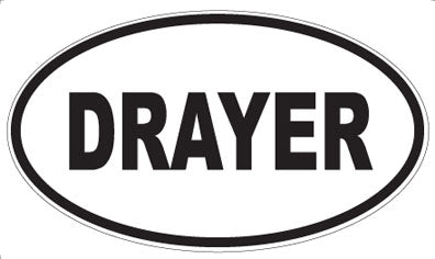 DRAYER - Oval Magnet