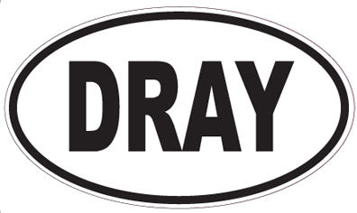 DRAY - Oval Sticker