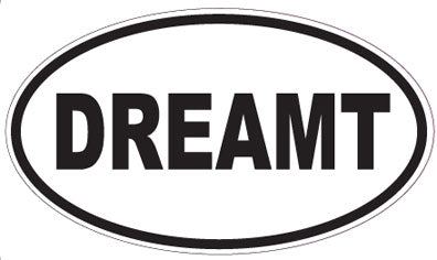 DREAMT - Oval Sticker
