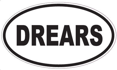 DREARS - Oval Sticker