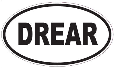DREAR - Oval Magnet