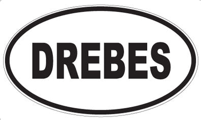 DREBES - Oval Sticker