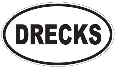 DRECKS - Oval Sticker