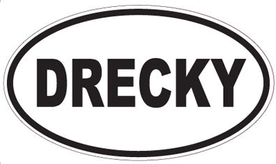 DRECKY - Oval Sticker