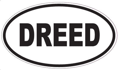 DREED - Oval Sticker