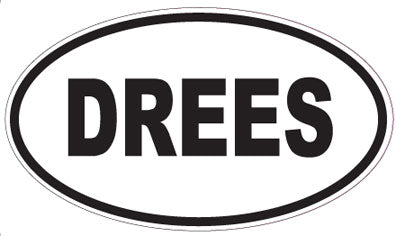 DREES - Oval Sticker
