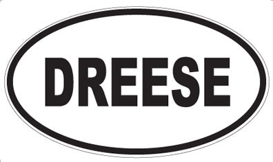 DREESE - Oval Sticker
