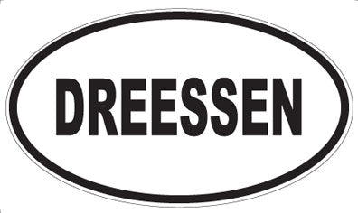 DREESSEN - Oval Sticker