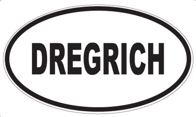 DREGRICH - Oval Sticker