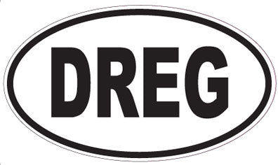 DREG - Oval Sticker