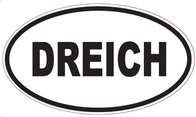 DREICH - Oval Sticker