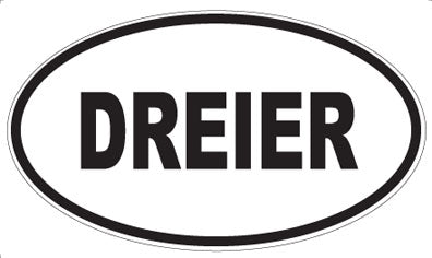DREIER - Oval Sticker