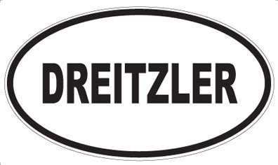 DREITZLER - Oval Magnet