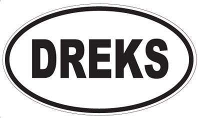 DREKS - Oval Magnet